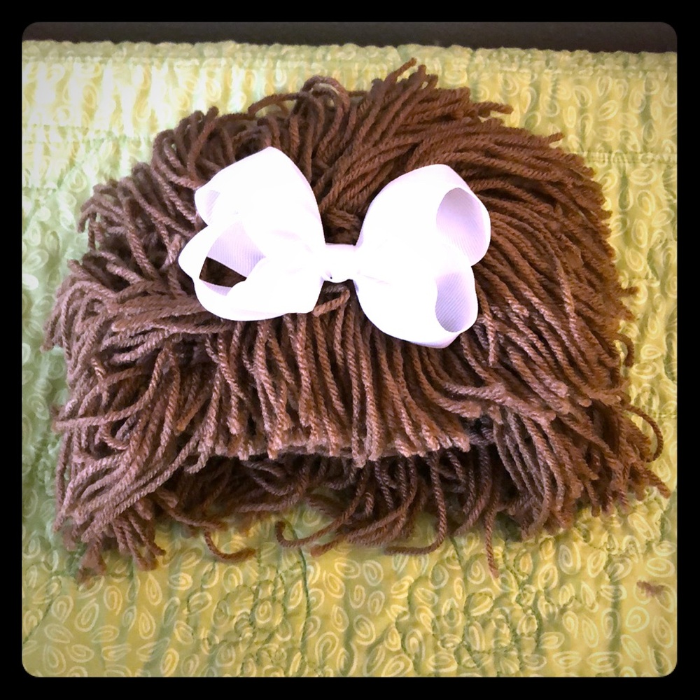 Hand crocheted knit hat